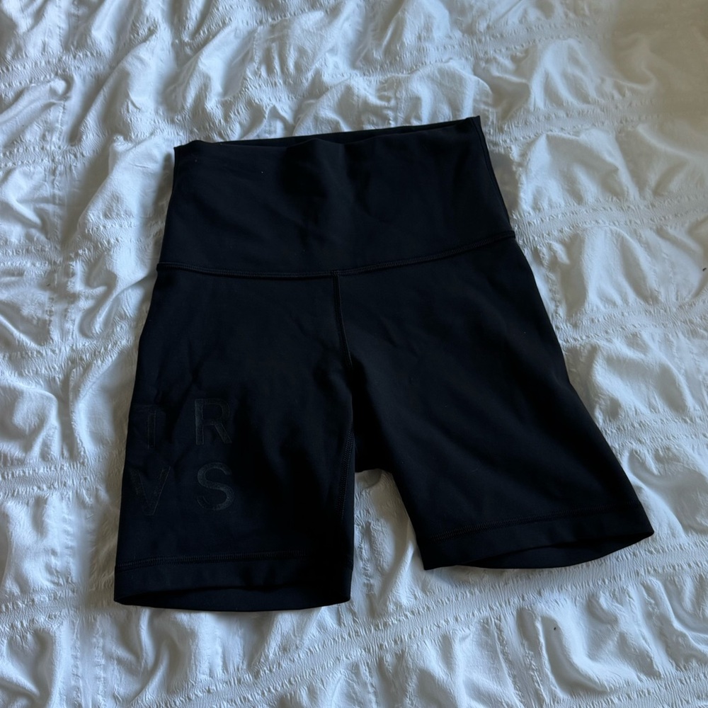 Lululemon Wunder Train Black Bike Shorts